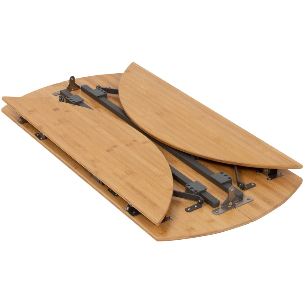 Туристичний стіл Bo-Camp Poundbury Круглий 90 x 90 cm Коричневий (1404656) - зображення 3