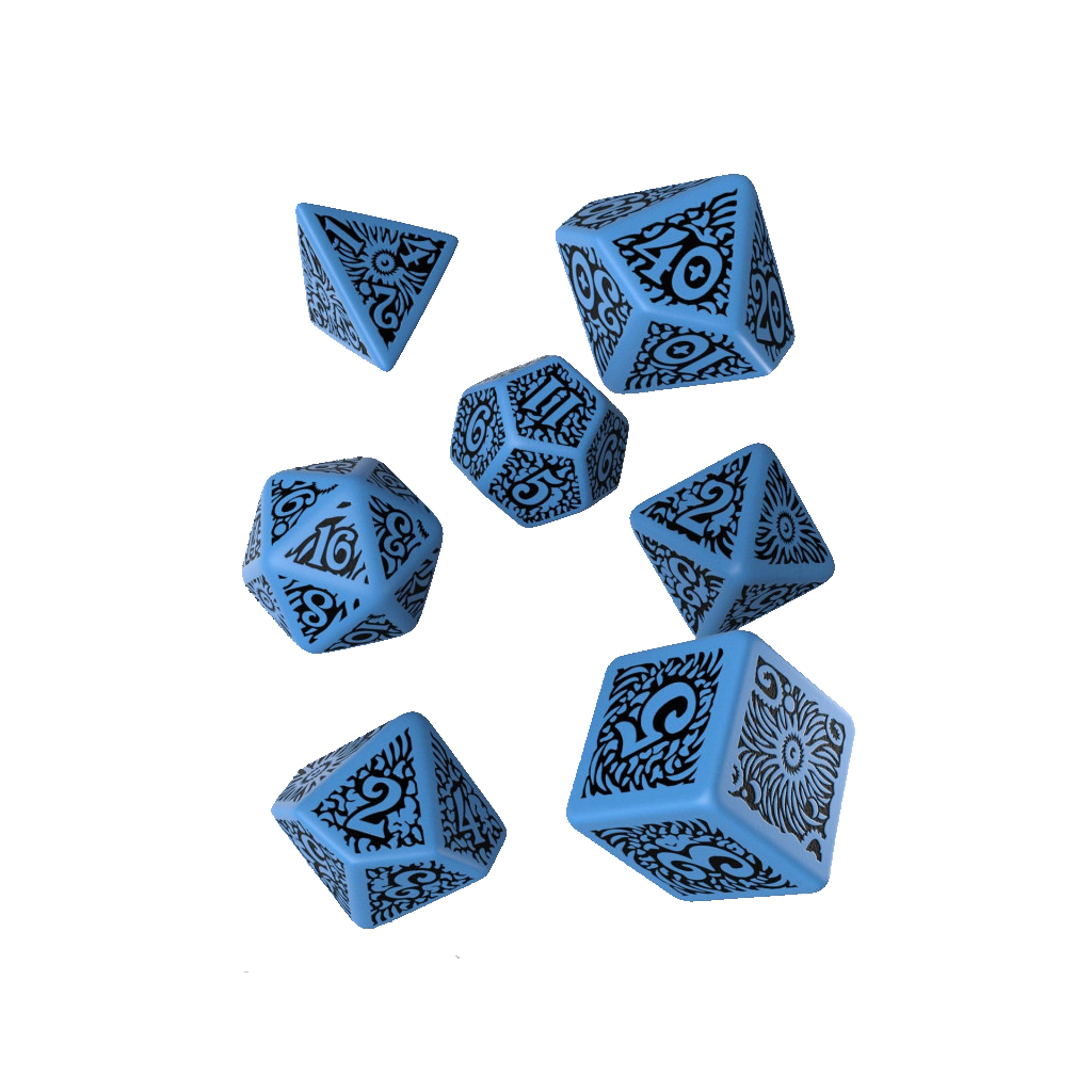 Набір кубиків для настільних ігор Q-Workshop COC The Outer Gods Azathoth Dice Set (7 шт) (SCTA08) - зображення 1
