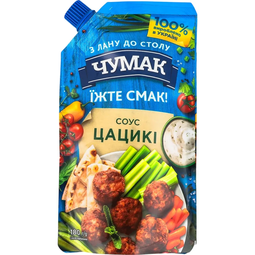 Соус Чумак Цацикі 180 г (4823096008745) - зображення 1