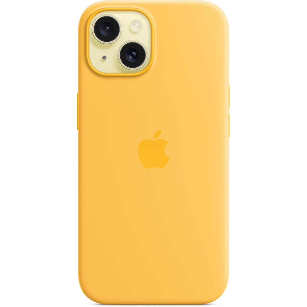 Чохол до мобільного телефона Apple iPhone 15 Silicone Case with MagSafe - Sunshine, Model A3123 (MWNA3ZM/A) - зображення 1