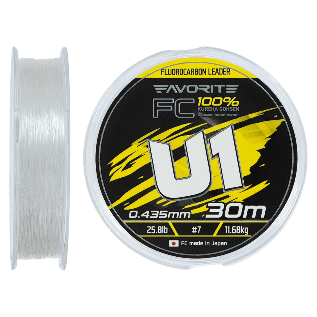 Флюорокарбон Favorite U1 FC 30m 7.0/0.435mm 25.8lb/11.68kg (1693.12.19) - зображення 1