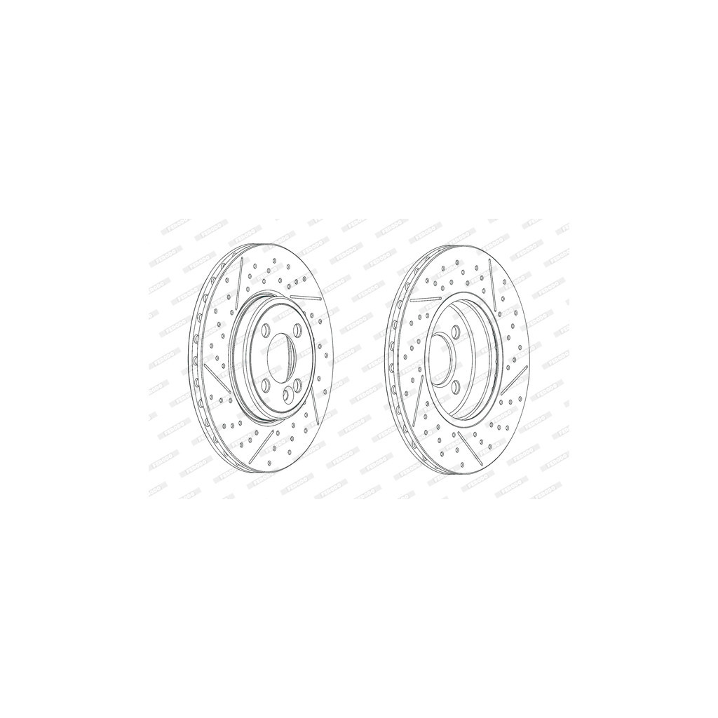 Гальмівний диск FERODO DDF2126C - зображення 1