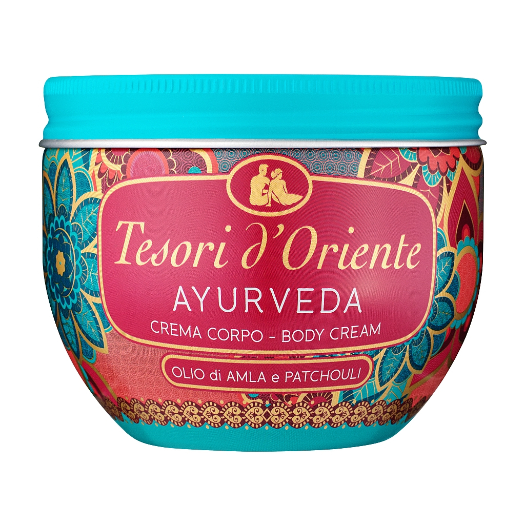 Крем для тіла Tesori d'Oriente парфумований Аюрведа олія амли та пачулі 300 мл (8008970047362) - зображення 1