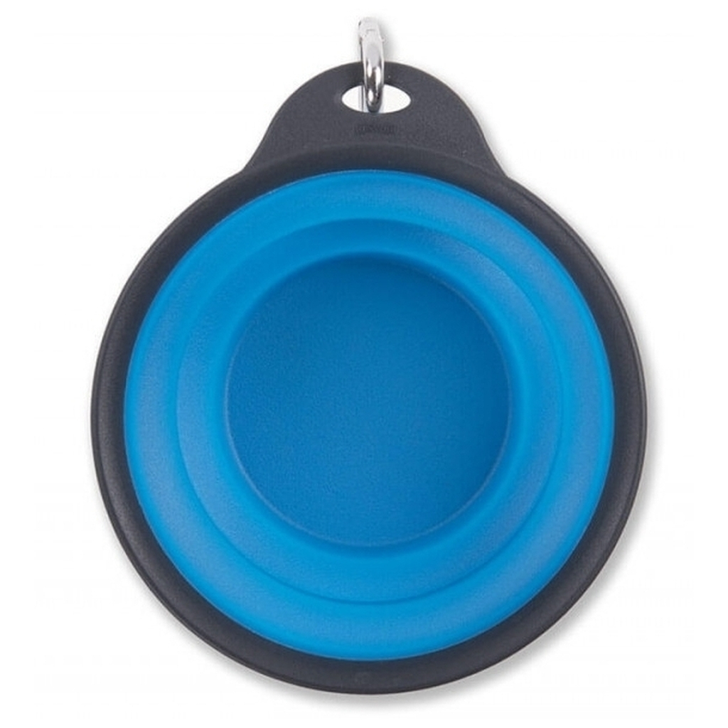 Посуд для собак Dexas Дорожня складна миска Тревел Кап з карабіном велика 480 мл (блакитна) (0084297309176) - изображение 2