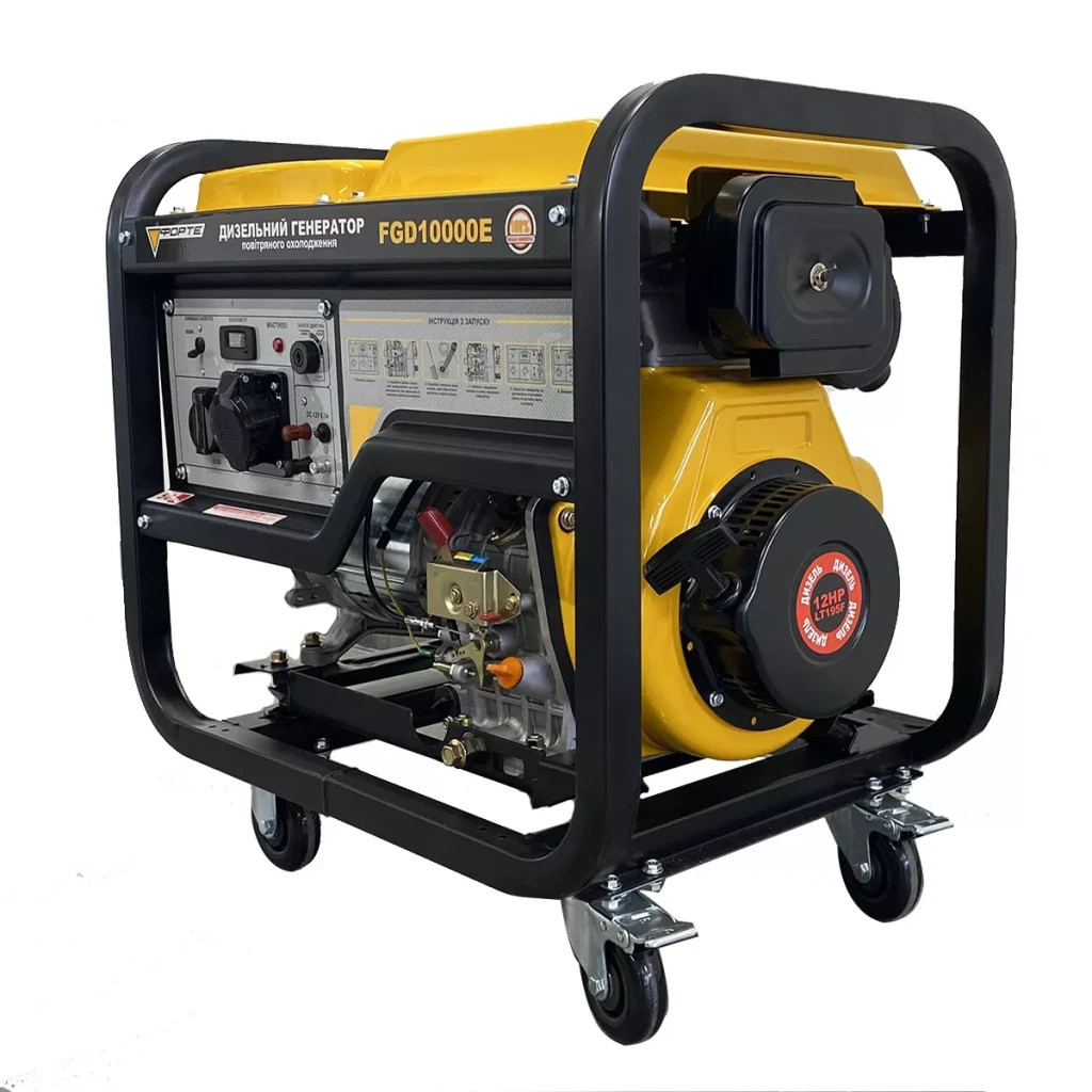 Генератор Forte дизельний FGD10000E 7kW (130608) - зображення 2