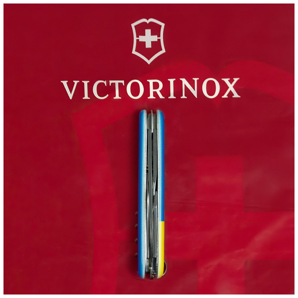Ніж Victorinox Spartan Ukraine 91 мм Герб на прапорі вертикальний (1.3603.7_T3030p) - зображення 8
