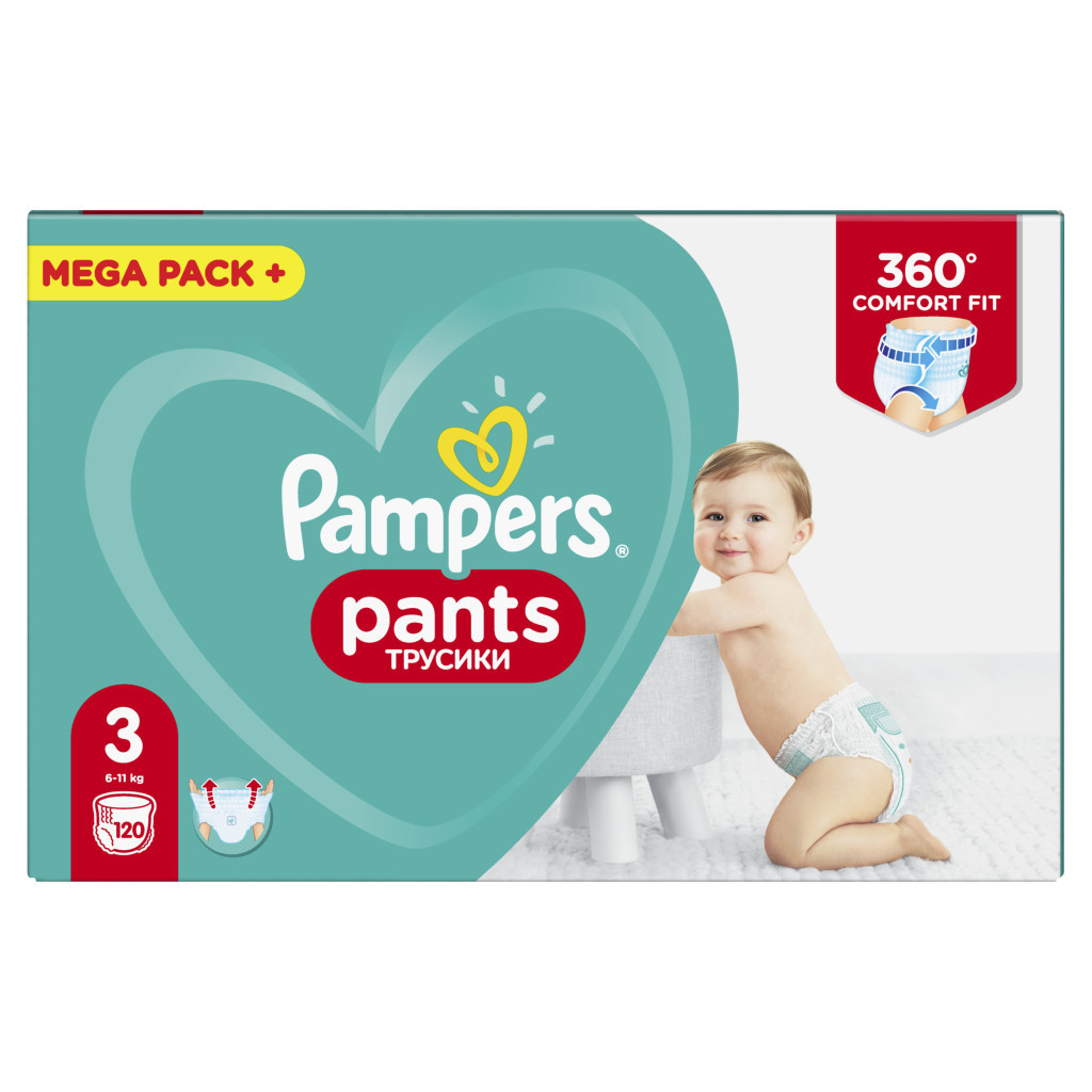 Підгузки Pampers трусики Pants Midi Розмір 3 (6-11 кг), 120 шт (4015400697527) - зображення 2