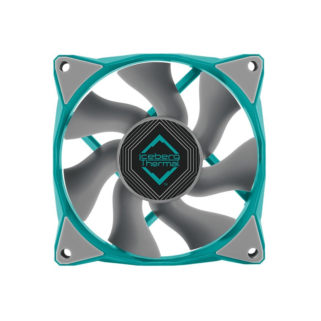 Кулер до корпусу Iceberg Group IceGALE Xtra - 80mm Teal (ICEGALE08D-A0A) - зображення 1