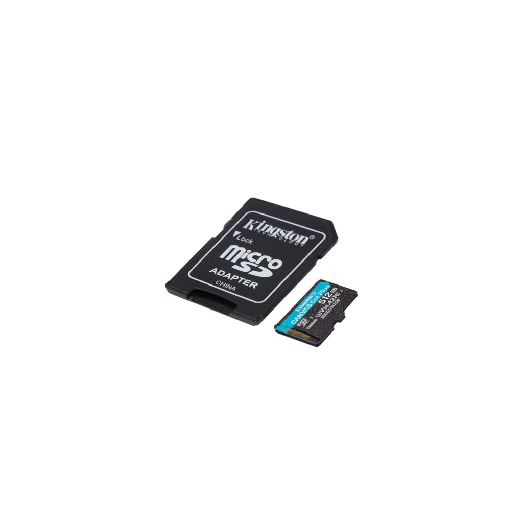 Карта пам'яті Kingston 512GB microSDXC class 10 UHS-I U3 A2 Canvas Go Plus (SDCG3/512GB) - зображення 2