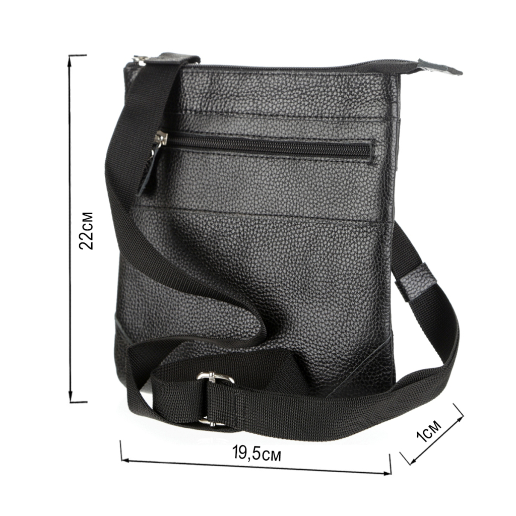 Сумка Shvigel Шкіряна Чорна (11025) - зображення 3