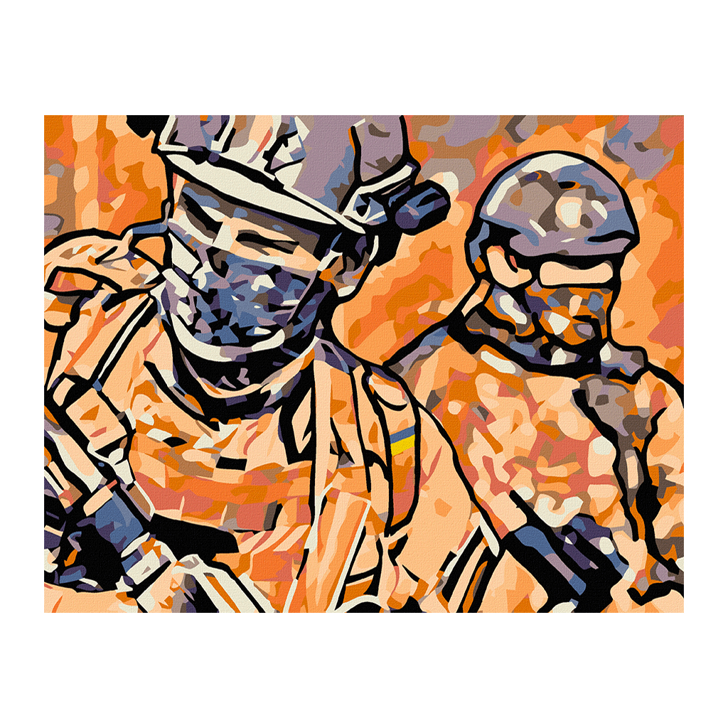 Картина по номерам Rosa Безстрашні воїн 35 х 45 см (4823098530831) - изображение 1