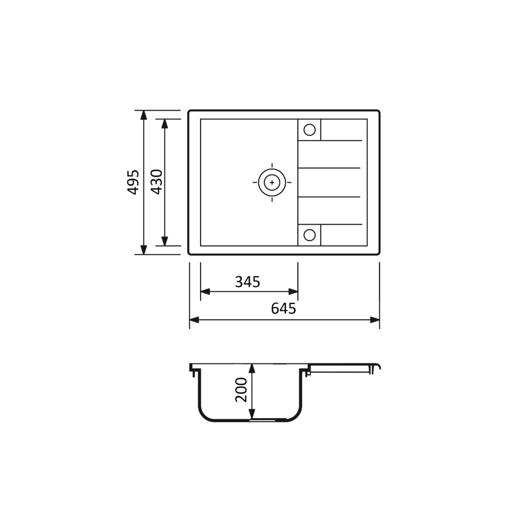 Мийка кухонна Adamant Anila сірий (182496100304) - зображення 4