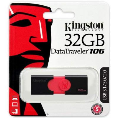 USB флеш накопичувач Kingston 32GB DT106 USB 3.0 (DT106/32GB) - зображення 6