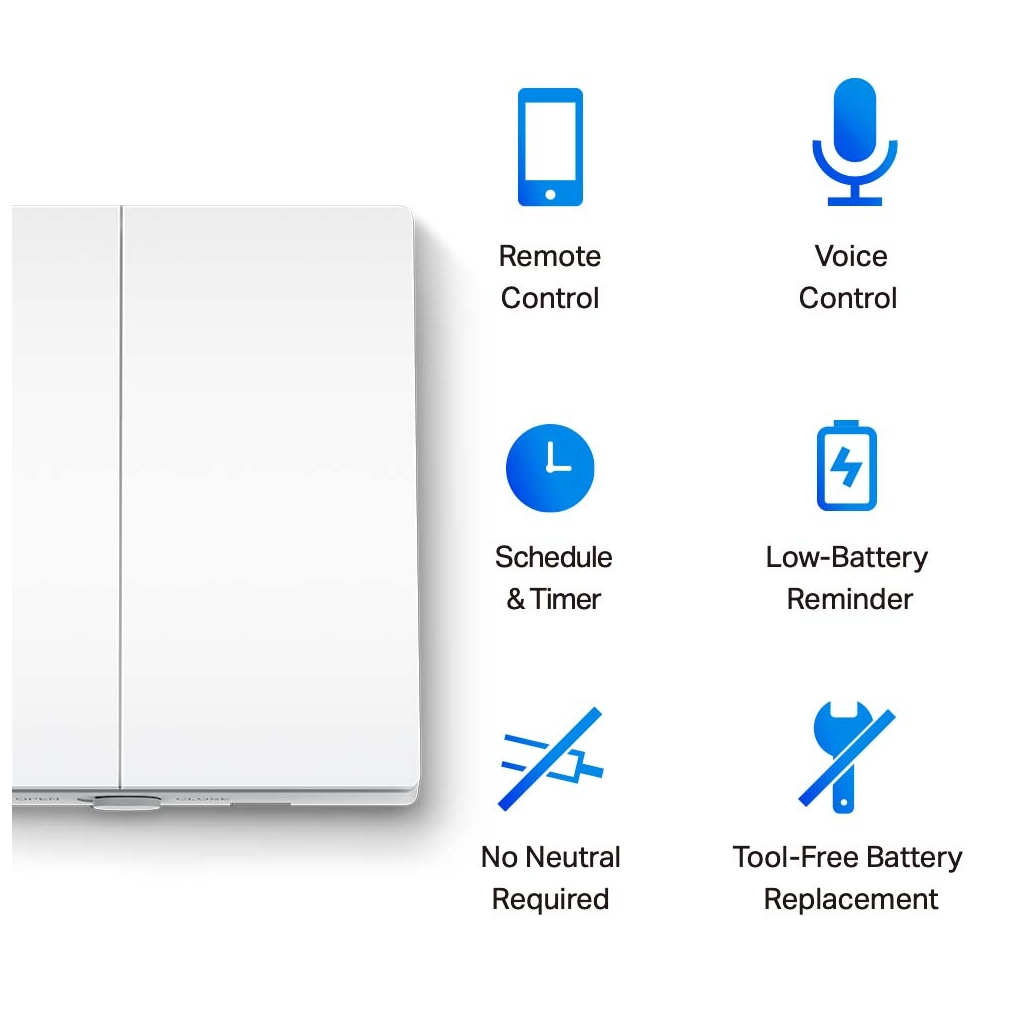 Розумний вимикач TP-Link Tapo S220 868 MHz 250V 4A (TAPO-S220) - изображение 4