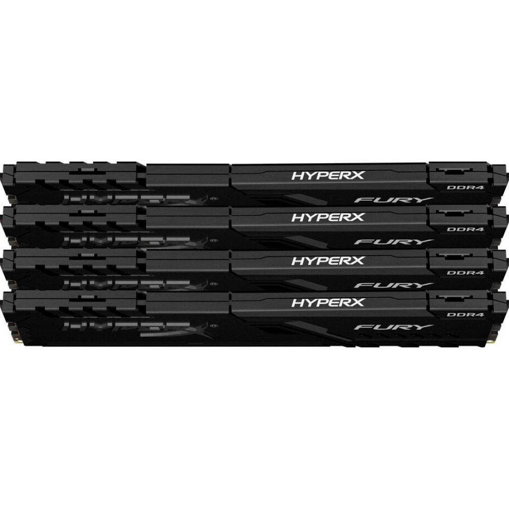 Модуль пам'яті для комп'ютера DDR4 128GB (4x32GB) 3600 MHz Fury Black Kingston Fury (ex.HyperX) (HX436C18FB3K4/128) - зображення 4