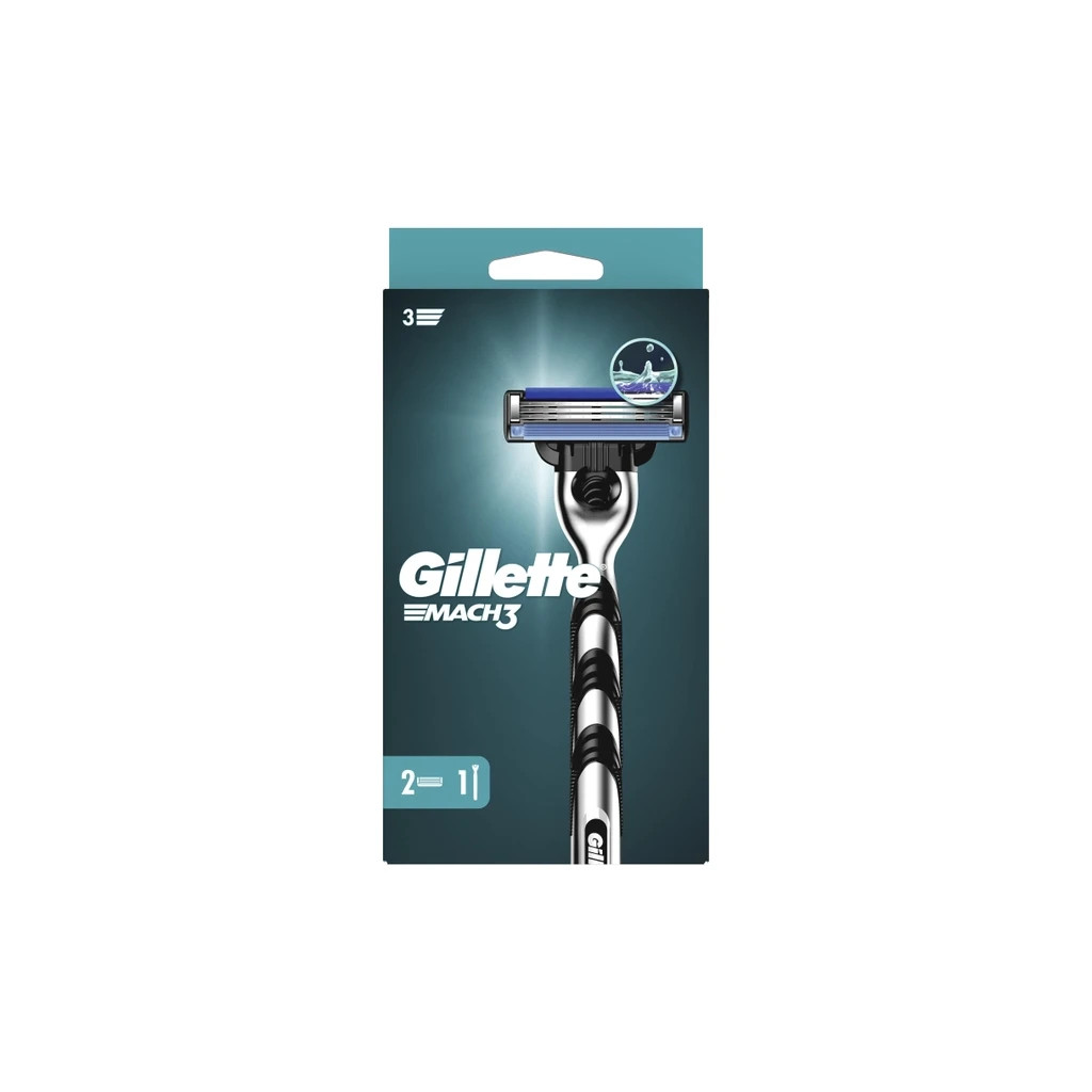 Бритва Gillette Mach3 з 2 змінними картриджами (7702018020706/7702018020676) - зображення 2