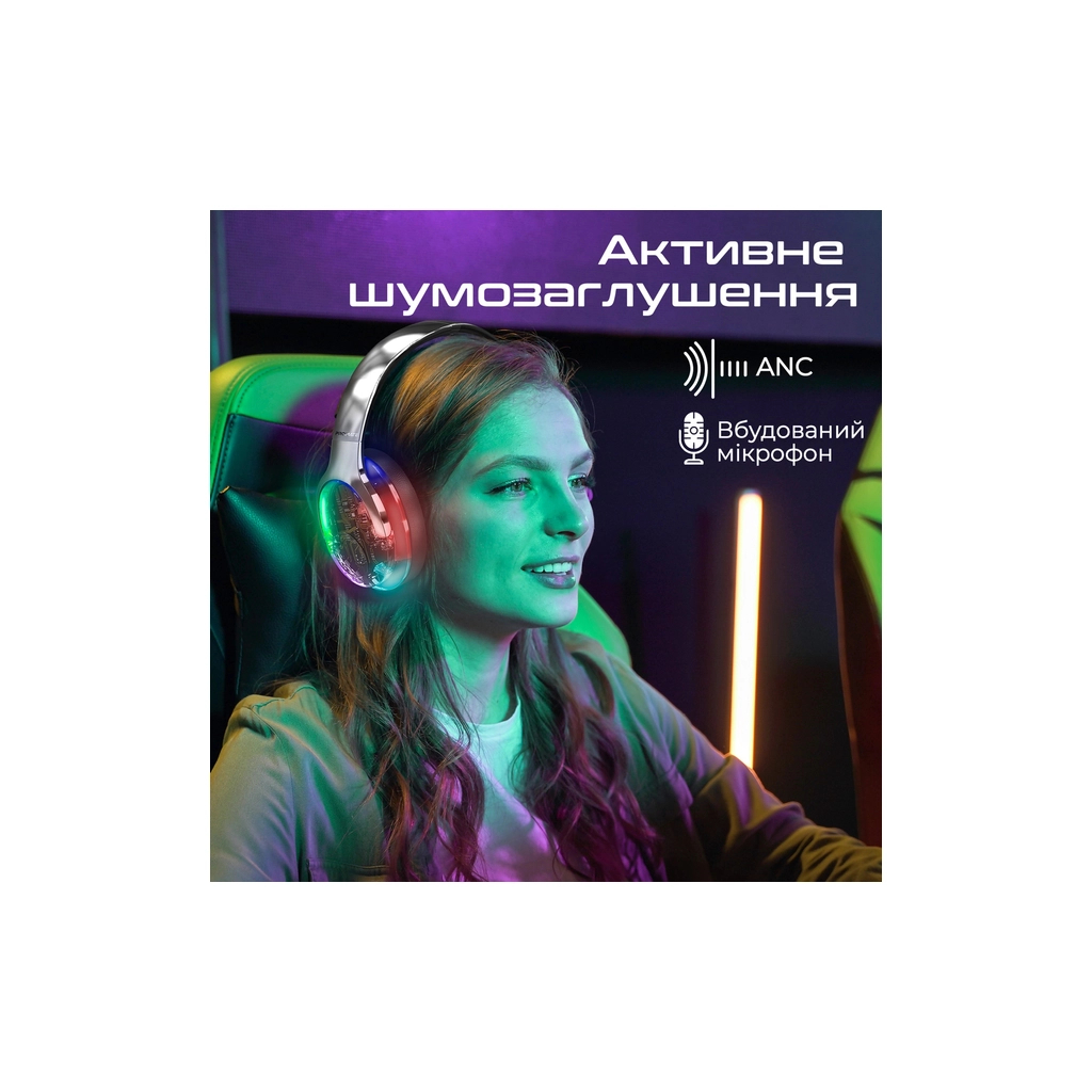 Навушники Promate TransTune Silver (transtune.silver) - зображення 3