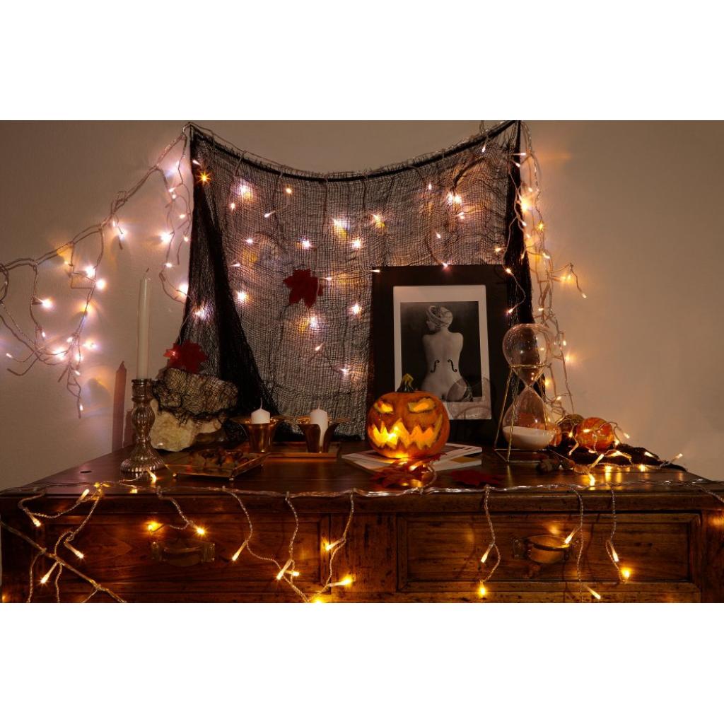 Гірлянда Twinkly Smart LED Pro Curtain RGBW 250, AWG22, IP65, чорний (TWP-CU-CA-05X50SPP-B) - зображення 7