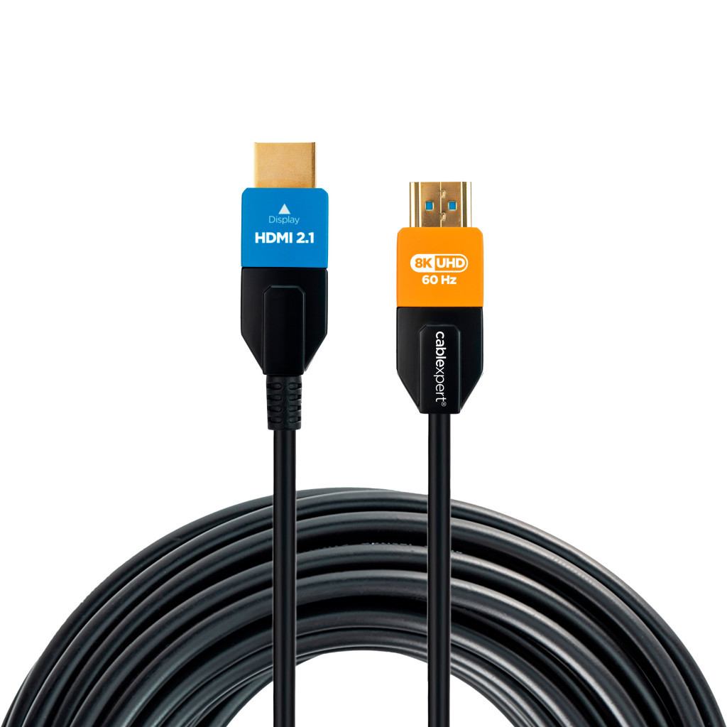 Кабель мультимедійний HDMI to HDMI 10.0m V.2.1 8K 60Hz/4K 120Hz Optic (AOC) Cablexpert (CC-HDMI8K-AOC-10M) - зображення 2