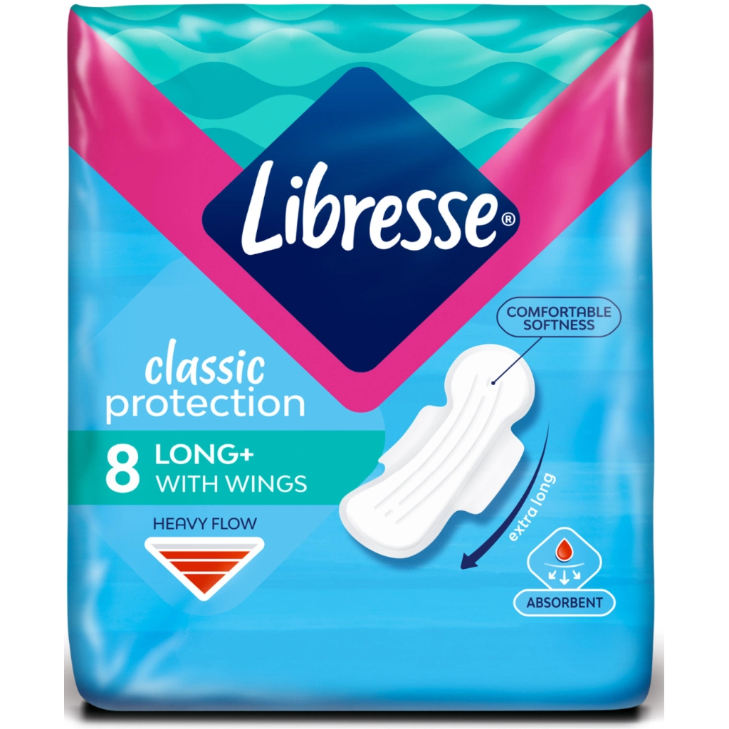 Гігієнічні прокладки Libresse Classic Protection Long 8 шт. (7322541233512) - зображення 2