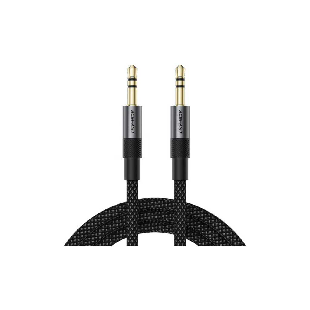 Кабель мультимедійний 3.5mm M to 3.5mm M 1.0m black Acefast (6974316285267) - picture 1