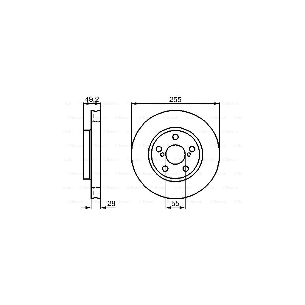 Гальмівний диск Bosch 0 986 478 858 - зображення 1