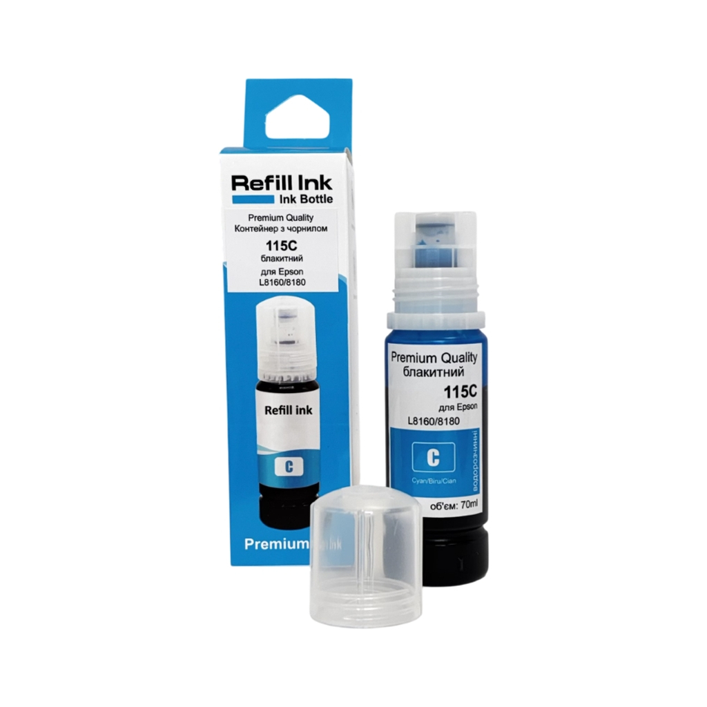 Чорнило Premium Quality Epson 115 70мл Cyan C13T0 C13T07D24A (70264909) - зображення 1