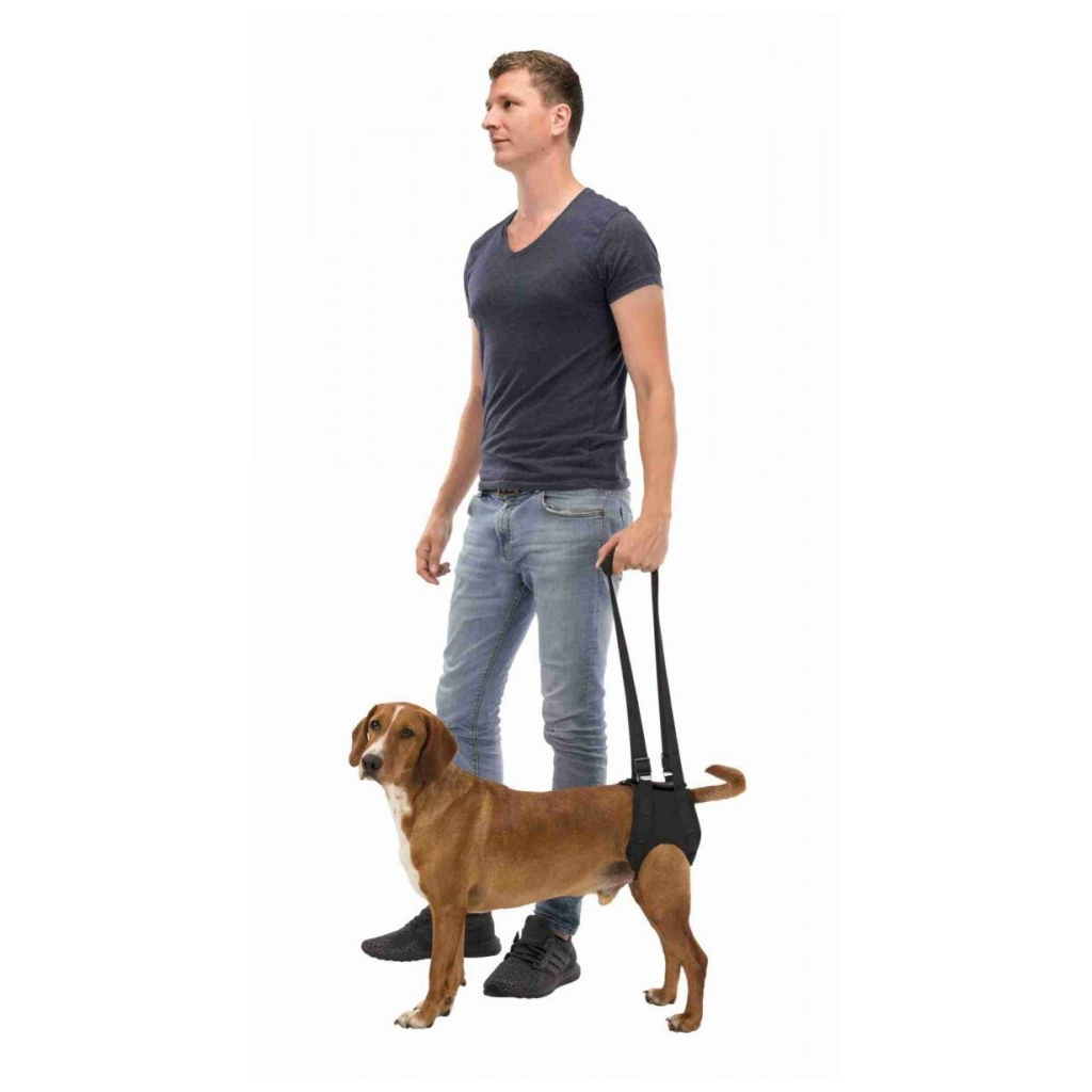 Шлея для собак Trixie Пояс підтримуючий неопреновий чорний M: 55 - 65 см (4053032407459) - зображення 7