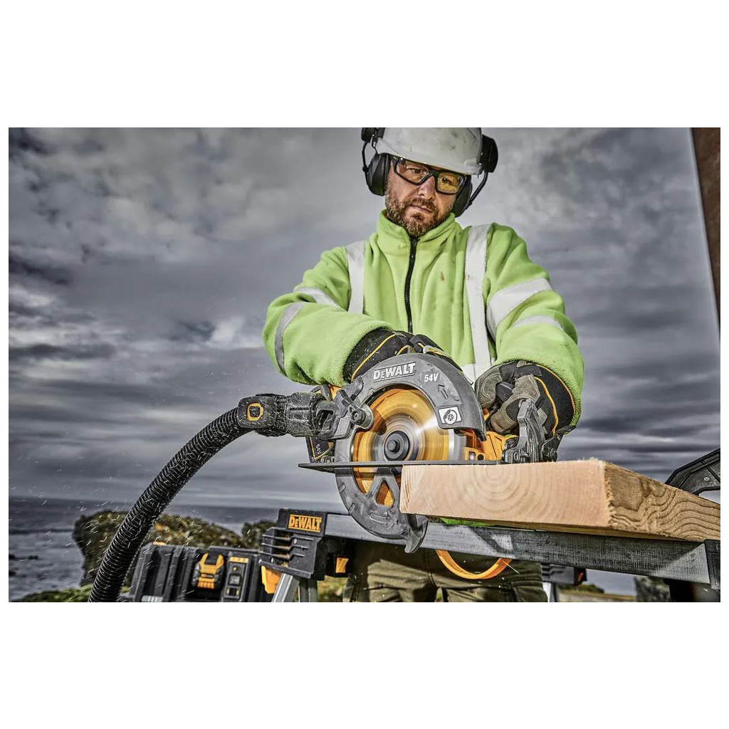 Дискова пила DeWALT 54В XR FLEXVOLT Li-lon диск 190х30 мм, 2x3Ah, 3.6 кг, кейс TSTAK (DCS578X2) - зображення 9