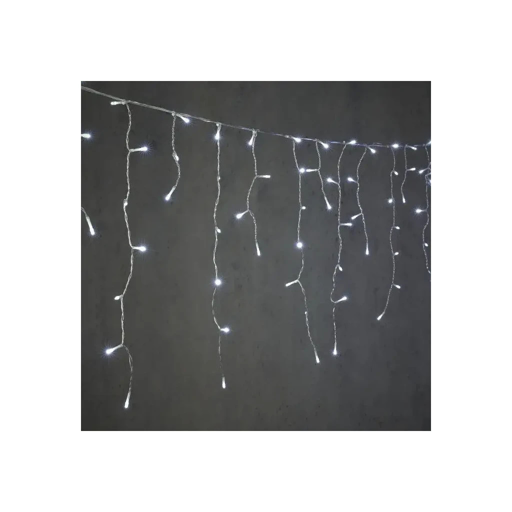 Гірлянда Luca з'єднувальна "Бахрома", 9,8х0.48 м, біли (8720362171096) - зображення 1