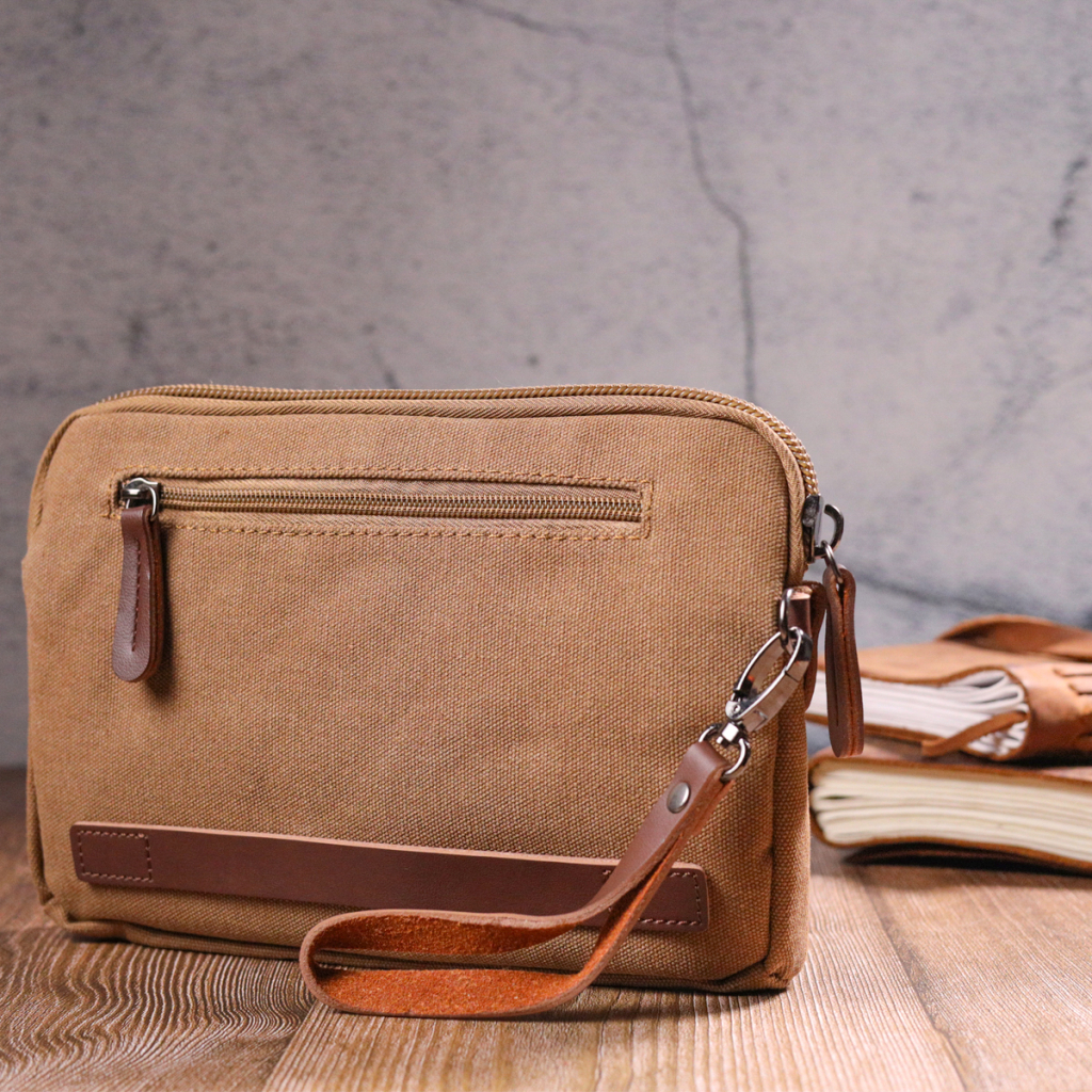 Сумка Vintage Чоловіча з текстилю Коричнева (21260) - зображення 10