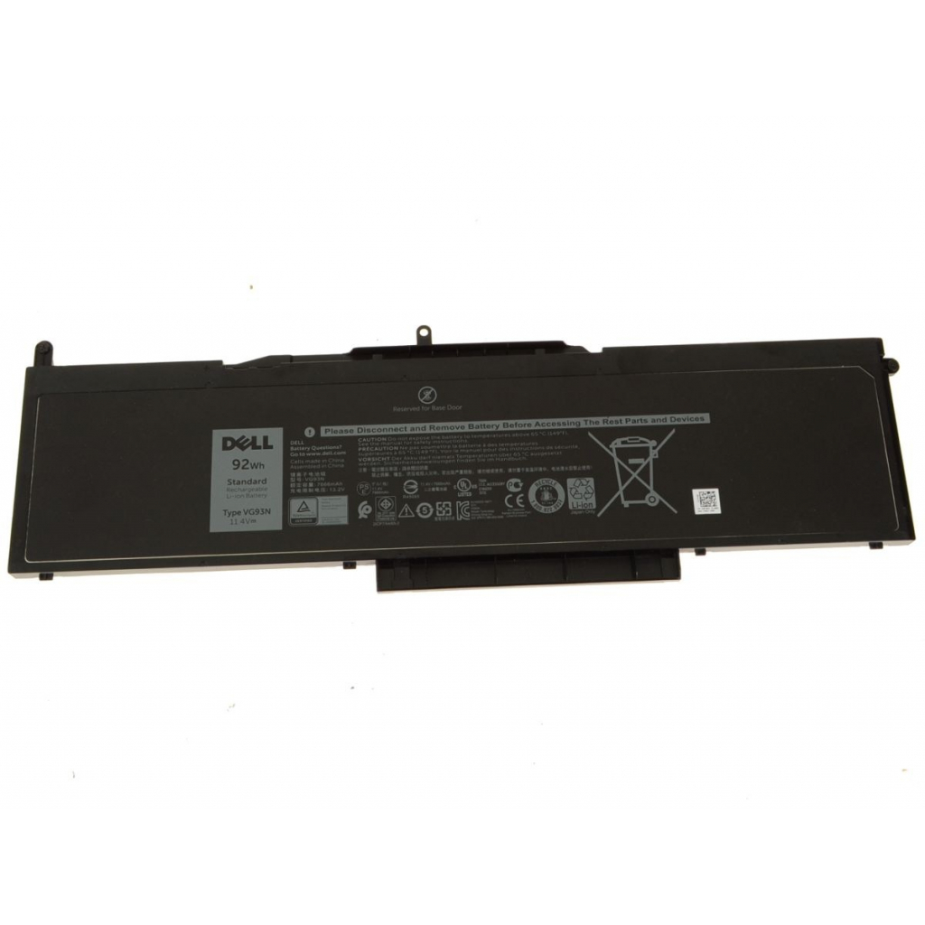 Акумулятор до ноутбука Dell Latitude 5580 (long), VG93N, 92Wh (7666mAh), 6cell, 11.4V, L (A47605) - зображення 1