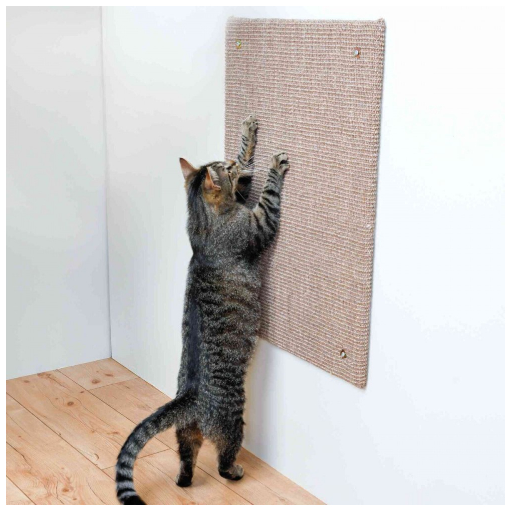 Дряпка (кігтеточка) для котів Trixie настінна з котячою м'ятою XXL 50х70 см сіро-коричнева (4011905431666) - зображення 2