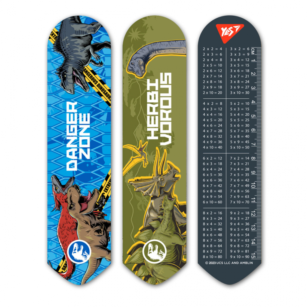 Закладки для книг Yes 2D Jurassic World блакитна (708143) - зображення 1