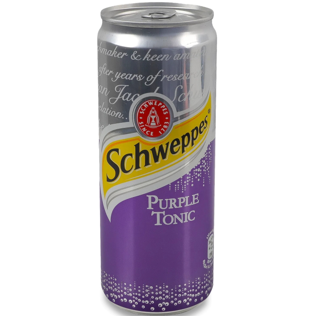 Напій Schweppes Purple Tonic 330 мл ж/б (5449000167576) - зображення 1