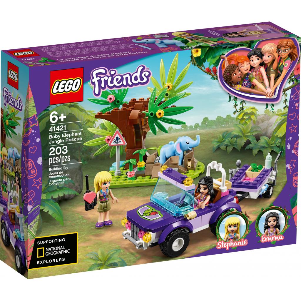 Конструктор LEGO Friends Джунглі: порятунок слоненяти 203 деталі (41421) - зображення 1