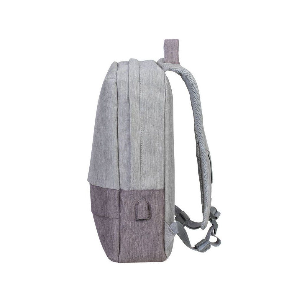 Рюкзак для ноутбука RivaCase 15.6" 7562 Grey/Mocha anti-theft - зображення 3