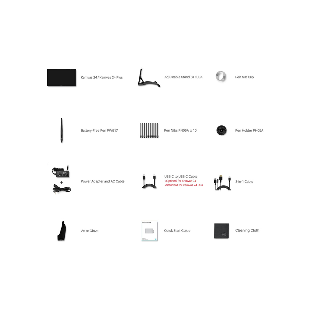 Графічний планшет Huion Kamvas 24 Plus (GS2402) - зображення 4