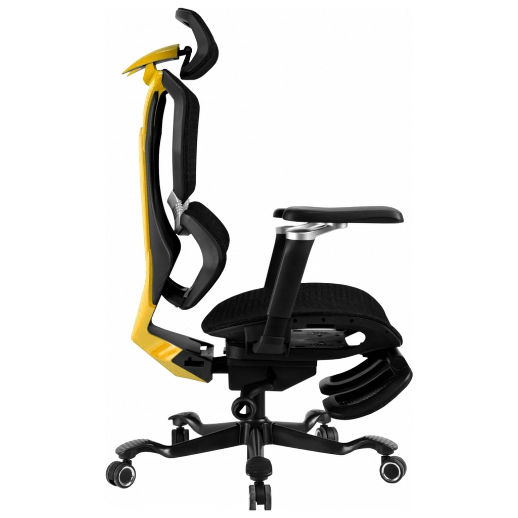 Крісло ігрове GT Racer X-7001 Black/Yellow - зображення 3