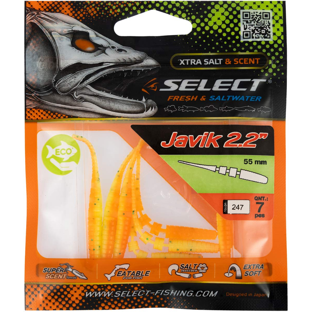 Силікон рибальський Select Javik 2.2" 247 (7 шт/уп) (1870.72.74) - зображення 2