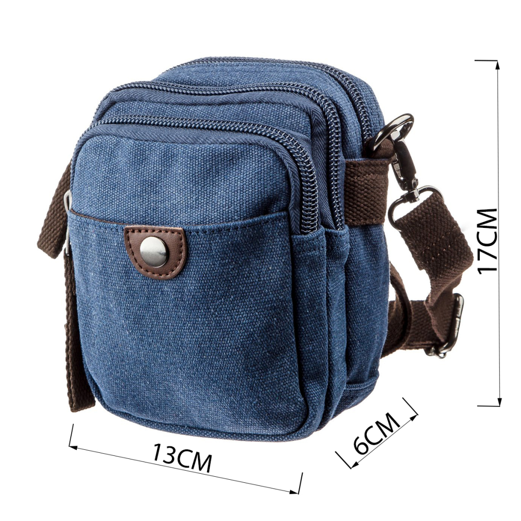 Сумка Vintage Текстильна Синя (20162) - зображення 3