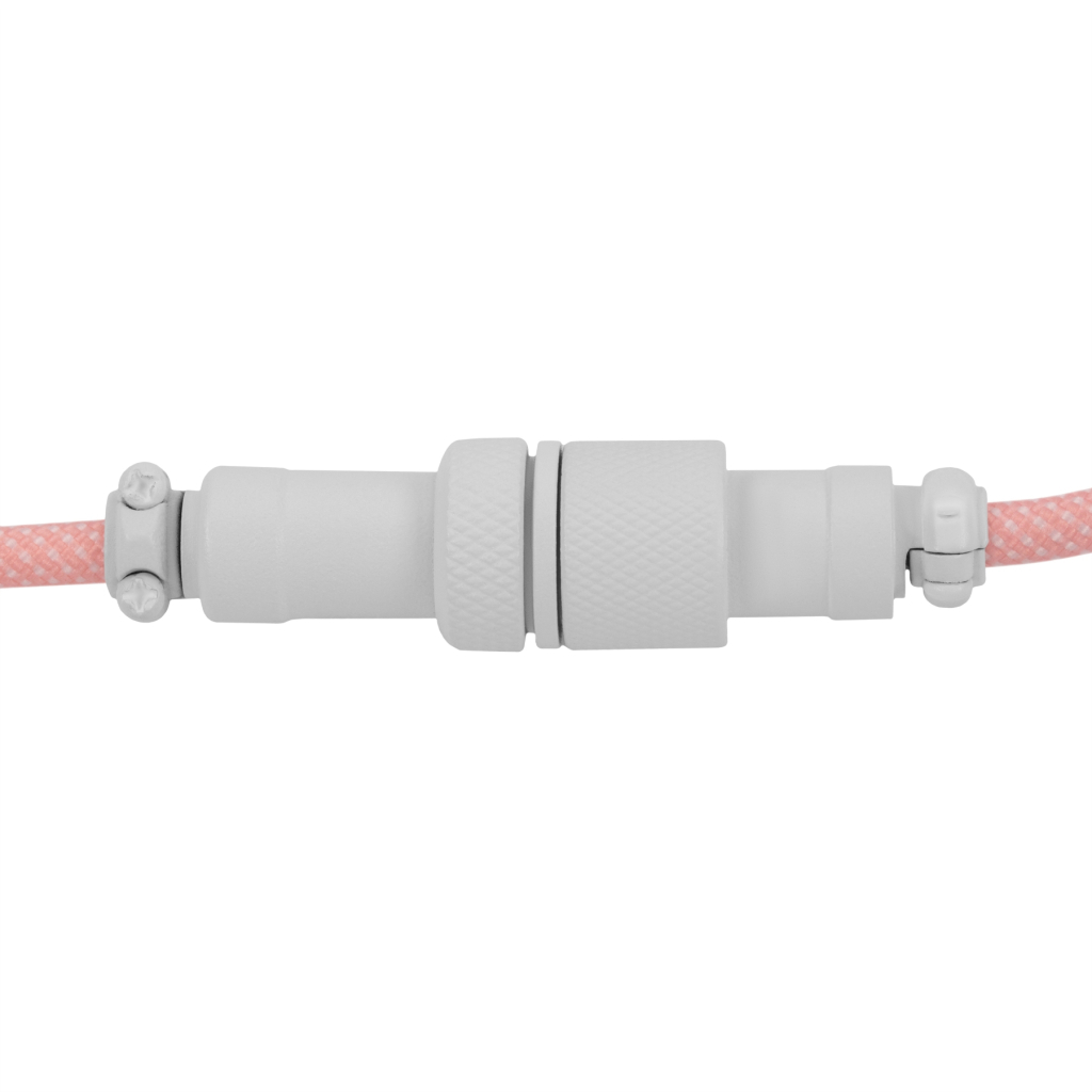 Дата кабель USB-C + USB A to USB-C 1.36m Coiled Aviator pink Keychron (CAB15_KEYCHRON) - зображення 4
