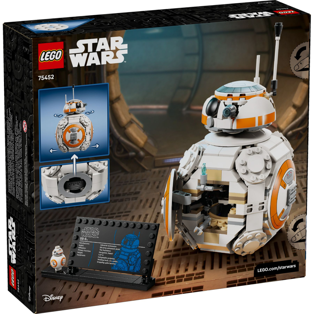Конструктор LEGO Star Wars Дроїд-астромеханік BB-8 (75452) - зображення 6