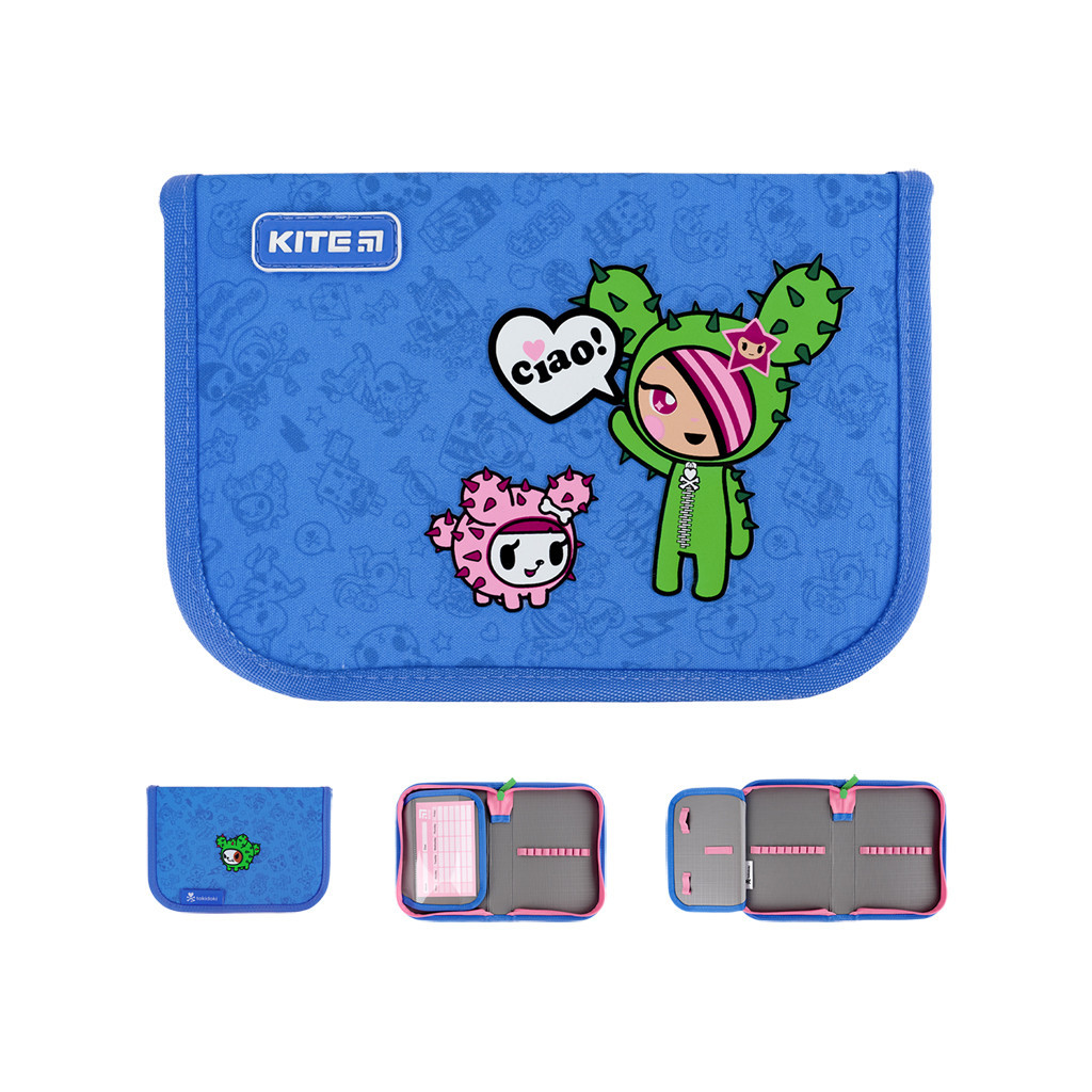 Пенал Kite tokidoki TK24-621, 1 відділення, 1 відворот (TK24-621) - зображення 1