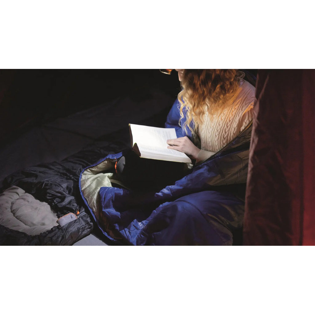 Спальний мішок Easy Camp Cosmos +8C Blue Left (929031) - зображення 4