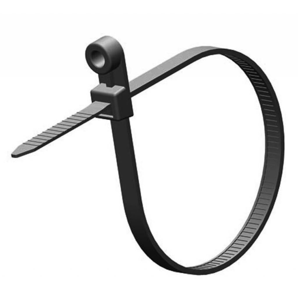 Стяжка 150мм/4.0мм під дюбель, чорна, 100 шт Ritar (CTКR-B4150 / 15959) - picture 1