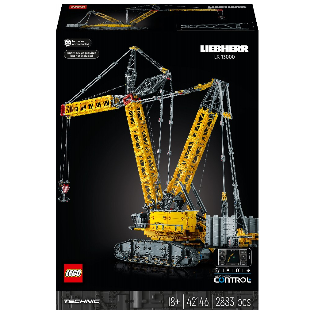 Конструктор LEGO Technic Гусеничний підйомний кран Liebherr LR 13000 2883 деталі (42146) - зображення 1