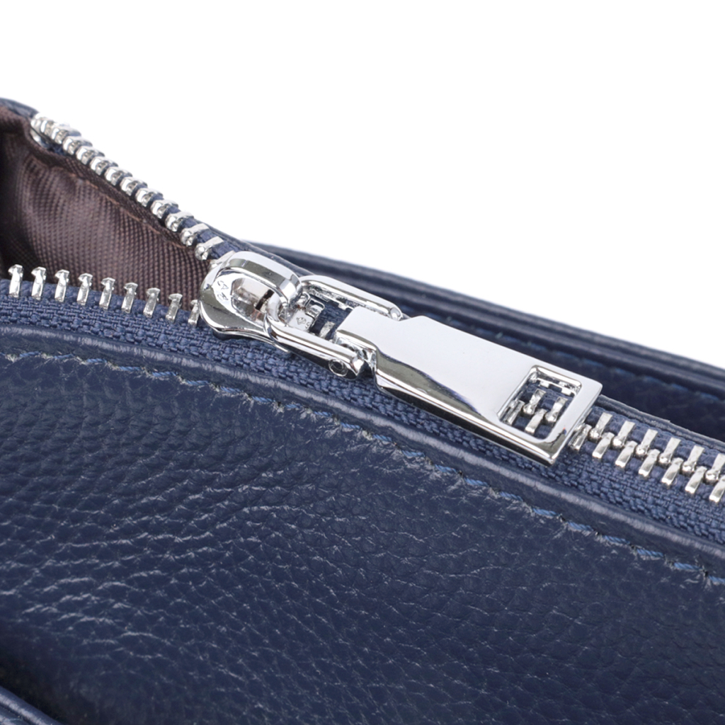 Сумка Vintage Жіноча на три відділення з натуральної шкіри Синя (22806) - зображення 6