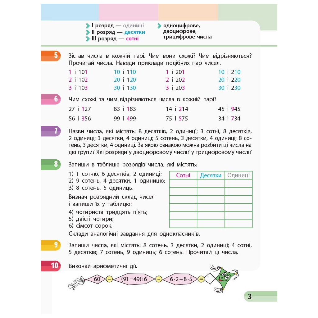 Робочий зошит НУШ Математика. 3 клас. У 4 частинах. Частина 3 - С.О. Скворцова, О.В. Онопрієнко Ранок (9786170965752) - зображення 3