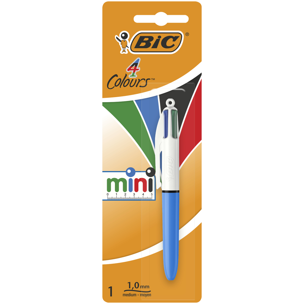 Ручка кулькова Bic 4 in 1 Colours Mini, блакитна (bc895956) - зображення 1